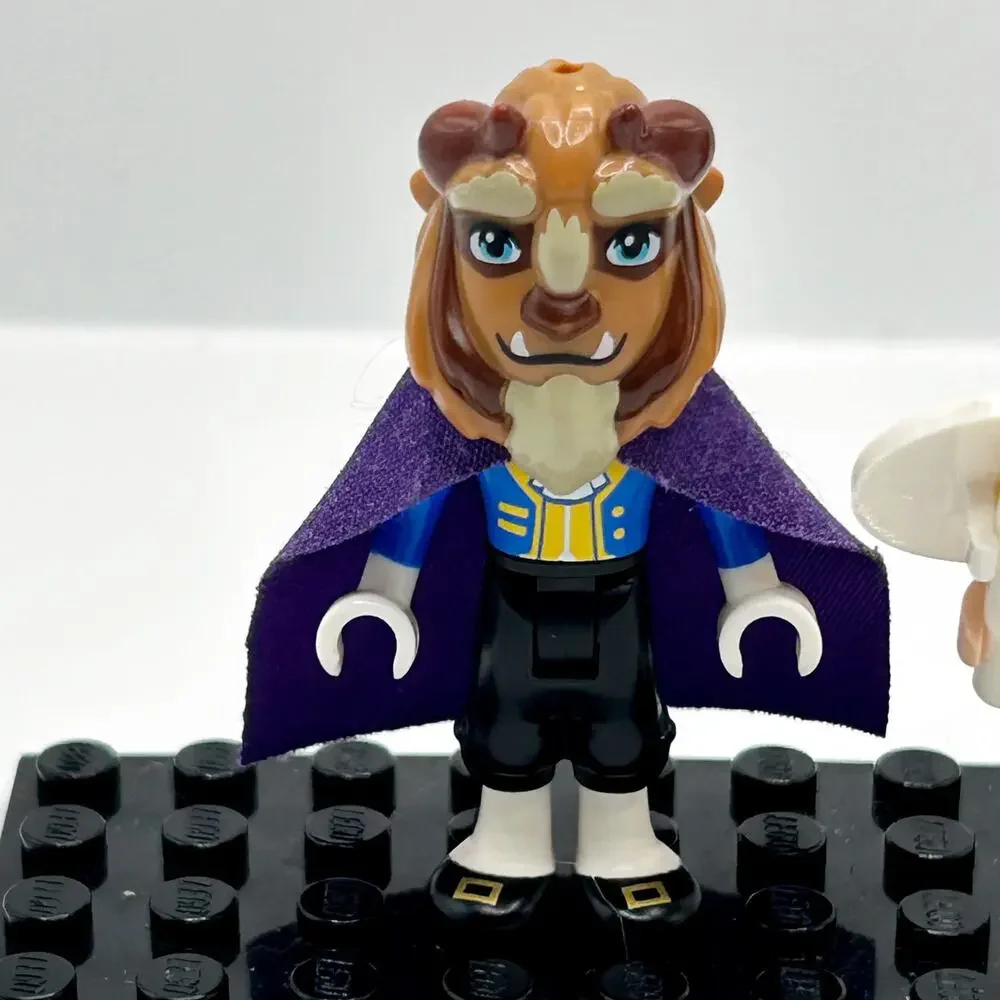 New LEGO Disney Princess Minifigures Belle & Beast (dp126 dp127) 43196 Mini Doll